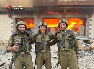 Photos: Israeli occupation soldiers filmed themselves after setting fire Palestinian homes in their invasion of Gaza