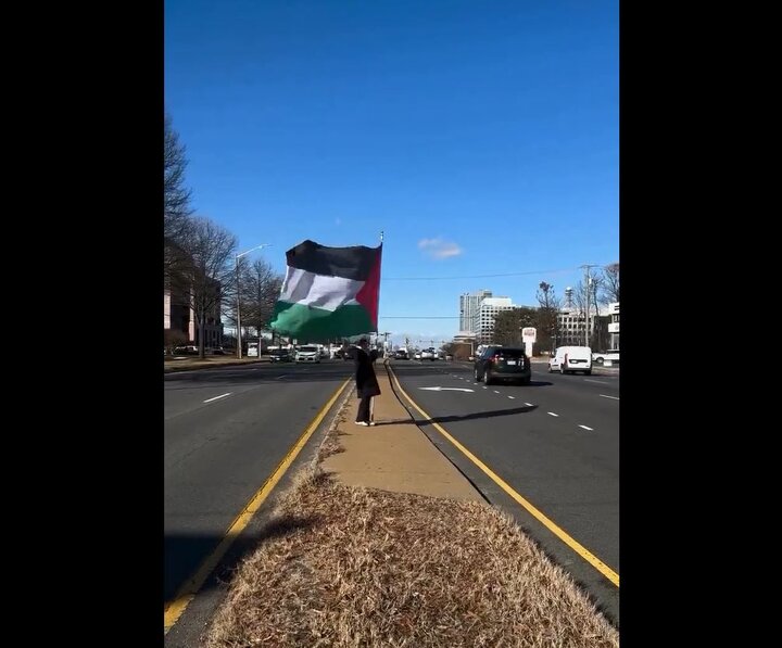 Video: Palestinian flag raised in Virginia, USA