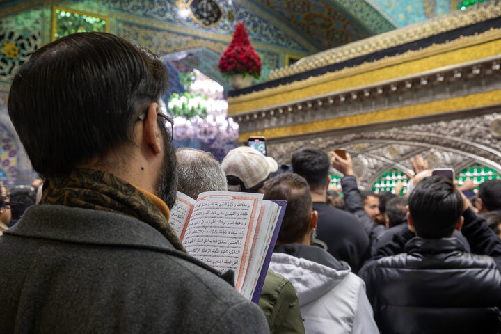 Photos: Razavi shrine covered in black for martyrdom anniv. of Imam Musa al-Kadhim