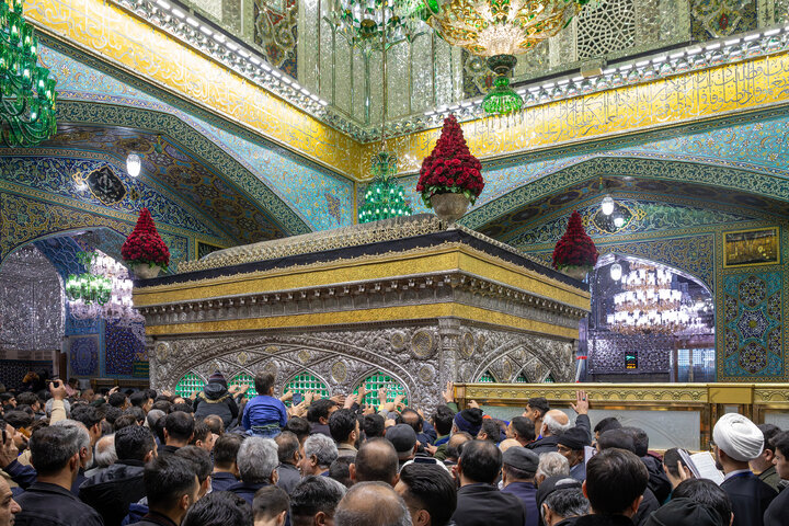 Photos: Razavi shrine covered in black for martyrdom anniv. of Imam Musa al-Kadhim