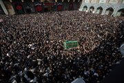 Photos: Funeral of symbolic coffin of Imam Musa ibn Ja'far al-Kazim at Kadhimiya holy shrine, Iraq