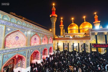 گزارش تصویری | حضور میلیون‌ها زائر در حرم کاظمین در شب شهادت امام کاظم(ع)