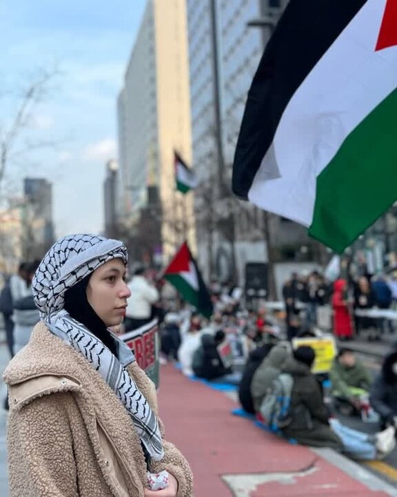 Photos: Solidarity rally with Palestinian people held in South Korean capital