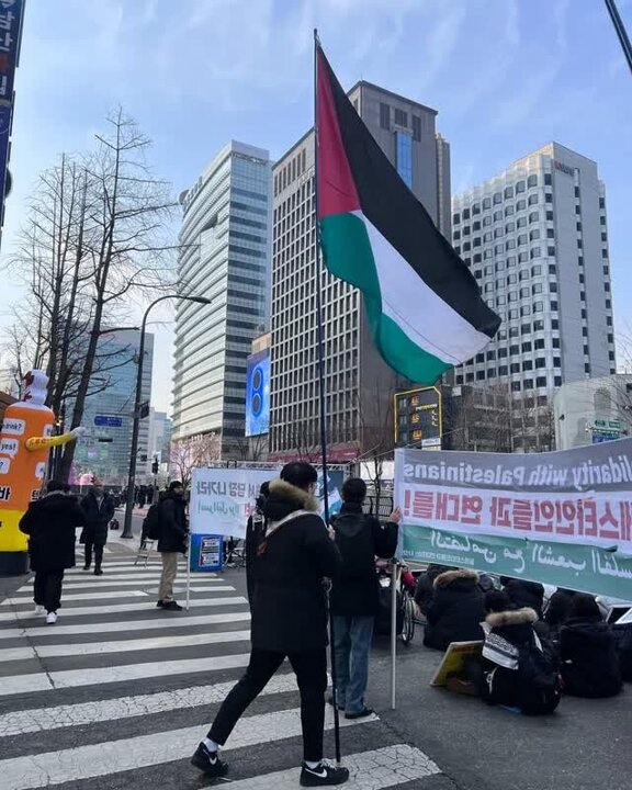 Photos: Solidarity rally with Palestinian people held in South Korean capital