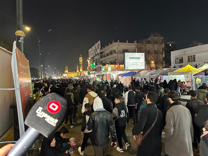 تقرير مصور/ مشاهد لمسيرات شعبية لإحياء شهادة الإمام الكاظم (ع) في بغداد