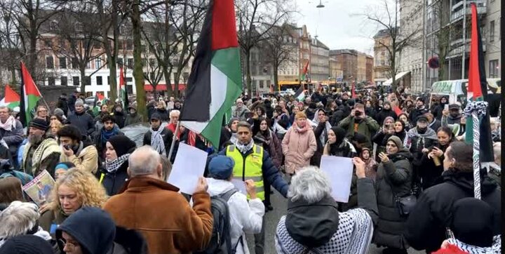 تقرير مصور/ مظاهرات في الدانمارك تطالب بإعتراف بدولة فلسطين الرسمية