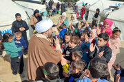 Photos: Imam Reza shrine's servants visit Syrian refugees in Lebanon