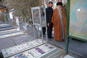 Photos 2: Imam Khamenei paid homage to Imam Khomeini and martyrs of Revolution in Behesht Zahra