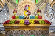 Photos: Imam Hussain shrine decorated with wreaths and flowers,  coinciding with auspicious birth of Muhammadan  moons