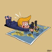كاريكاتير / العالم حسب ترامب