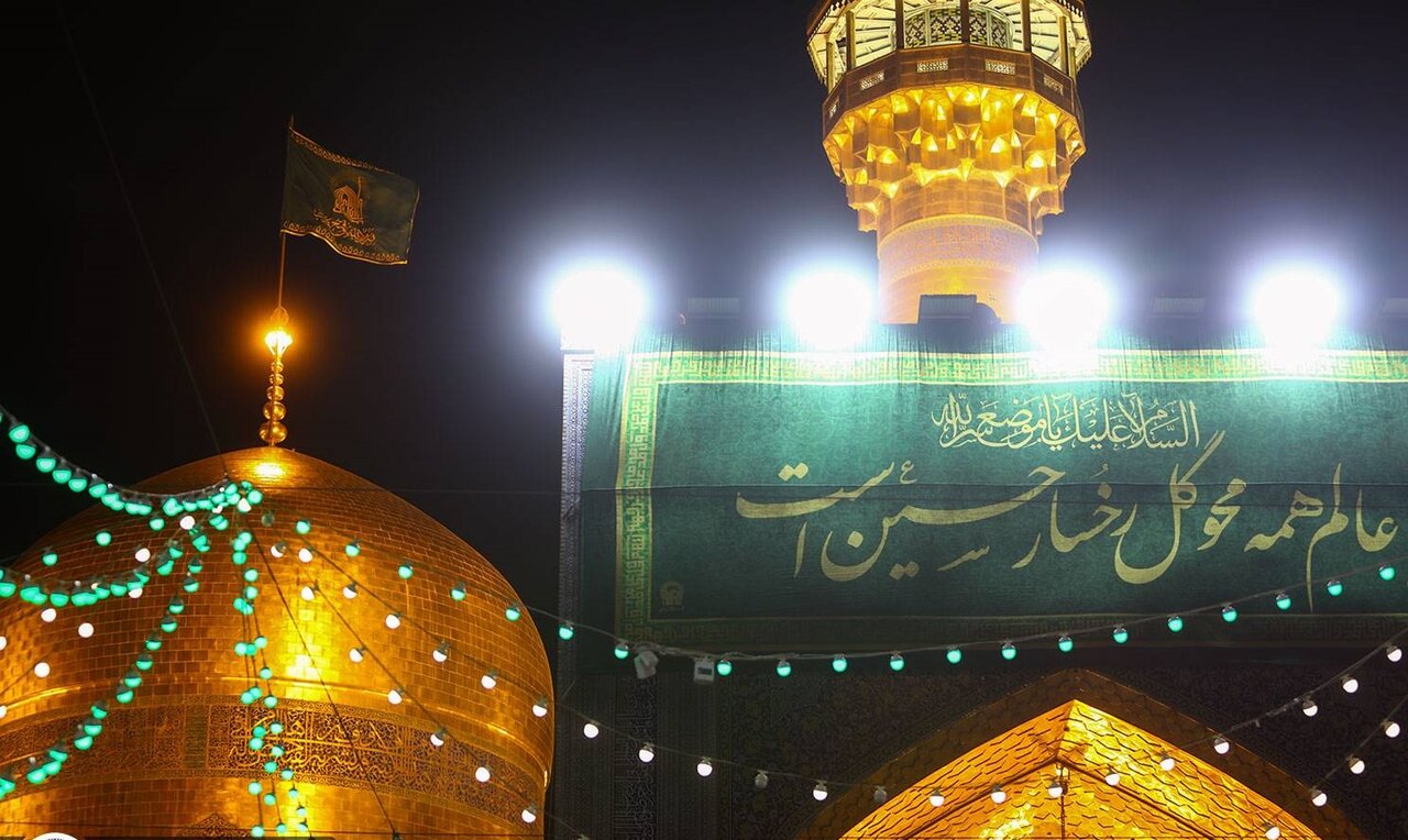 آذین‌بندی حرم مطهر رضوی به مناسبت اعیاد شعبانیه 