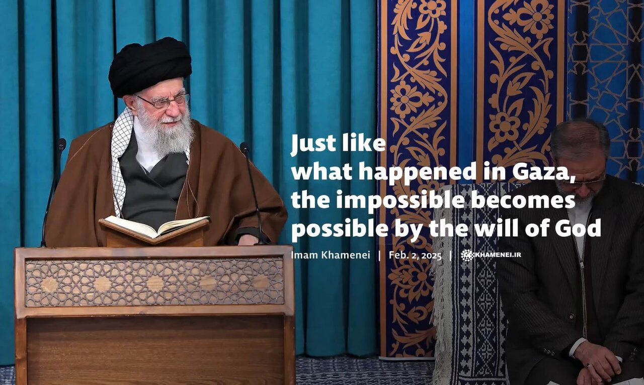 Imam Khamenei: Victory of Gaza over Zionist-American regime an example of trust in God’s true promises / Video