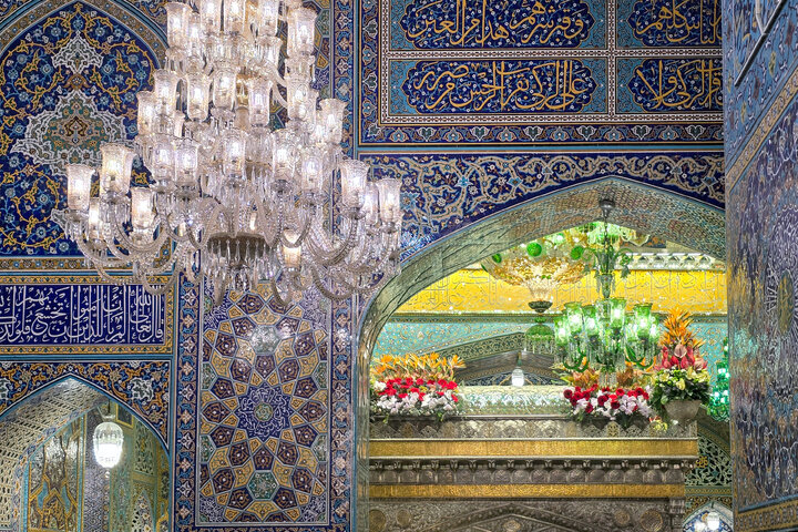 Photos: Imam Reza holy shrine decorated with flowers on Eids of Sha'ban