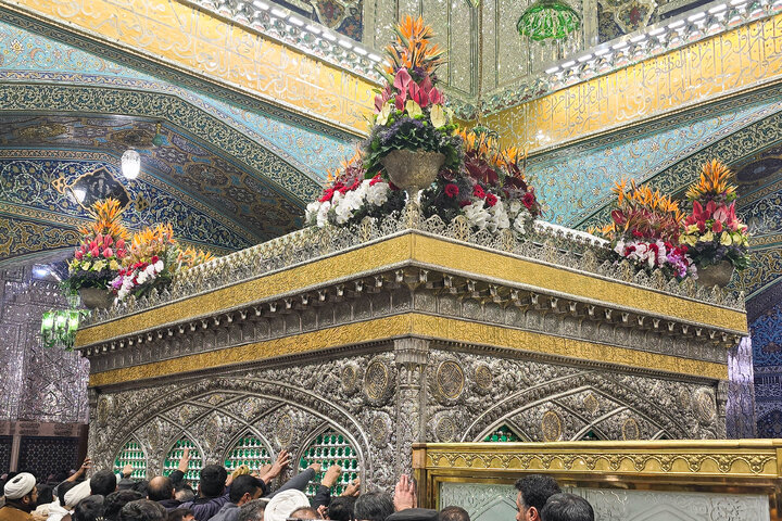 Photos: Imam Reza holy shrine decorated with flowers on Eids of Sha'ban