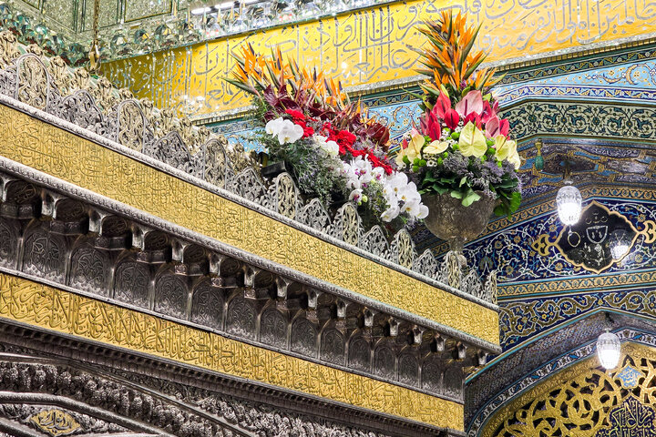 Photos: Imam Reza holy shrine decorated with flowers on Eids of Sha'ban