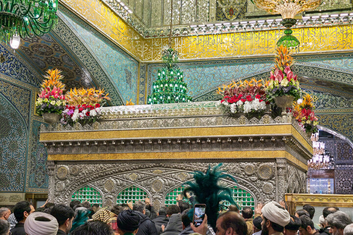 Photos: Imam Reza holy shrine decorated with flowers on Eids of Sha'ban