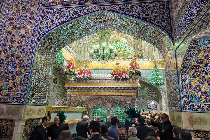 Photos: Imam Reza holy shrine decorated with flowers on Eids of Sha'ban