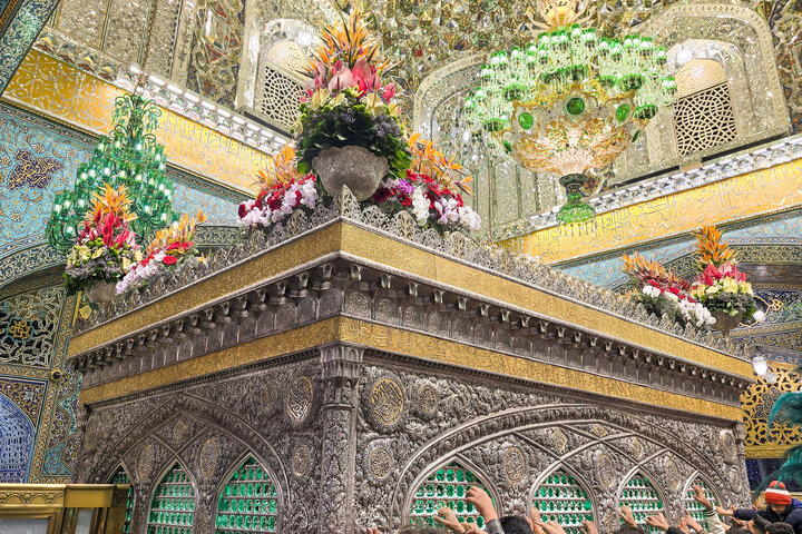 Photos: Imam Reza holy shrine decorated with flowers on Eids of Sha'ban