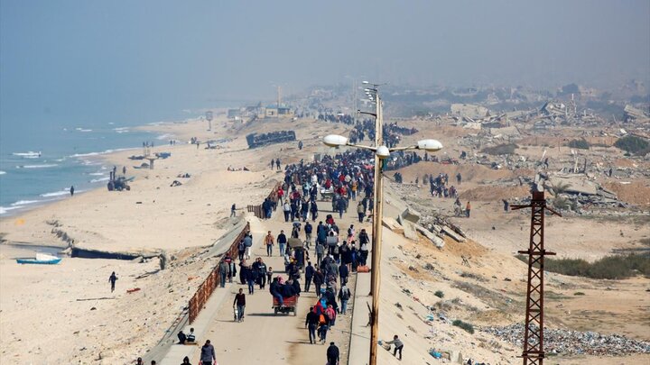 بازگشت هزاران فلسطینی از جنوب به شمال نوار غزه