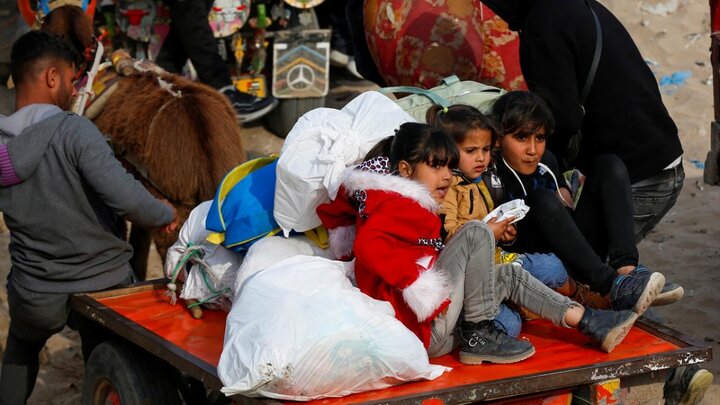 بازگشت هزاران فلسطینی از جنوب به شمال نوار غزه