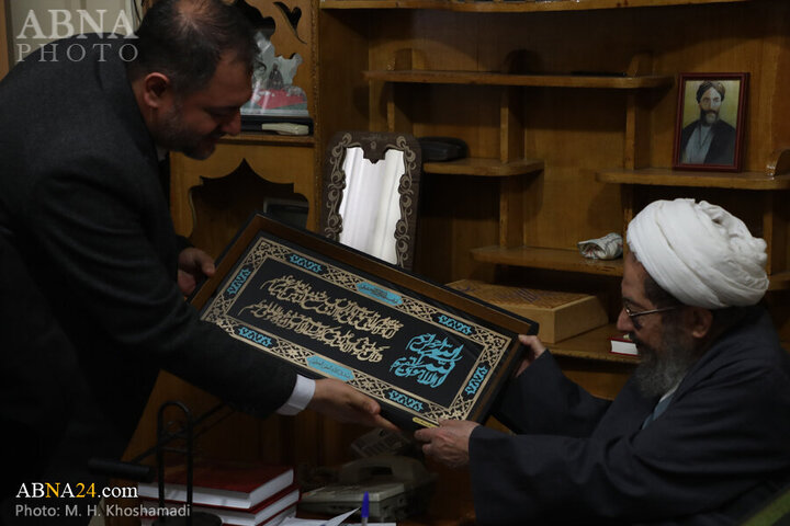 Photos: ABNA managers meet with Ayatollahs Ostadi, Moqtadaei, Eshkevari, Seifi Mazandarani