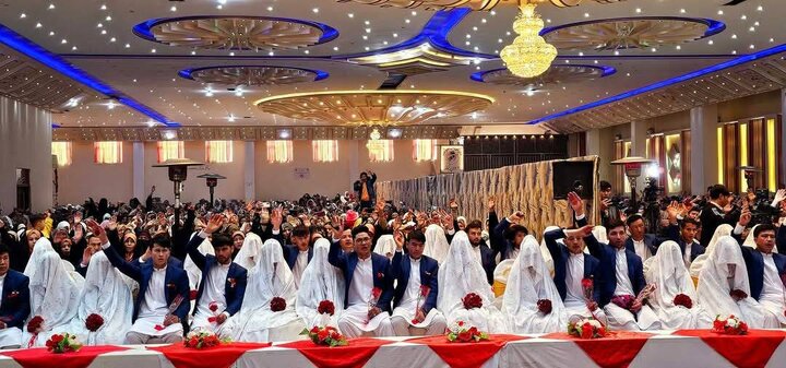 Communal wedding ceremony of 35 Shia couple held in Kabul