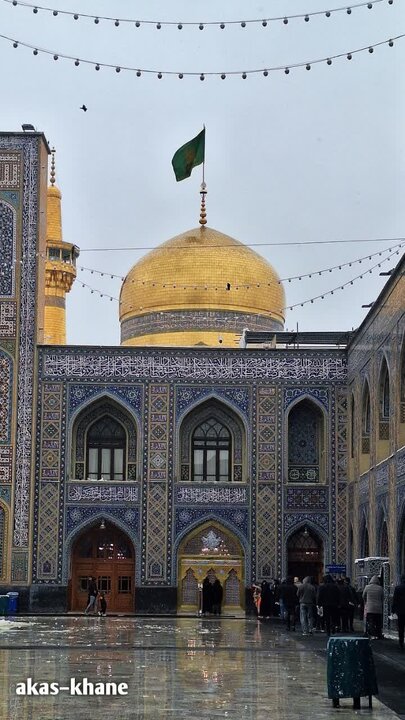 بارش برف در حرم