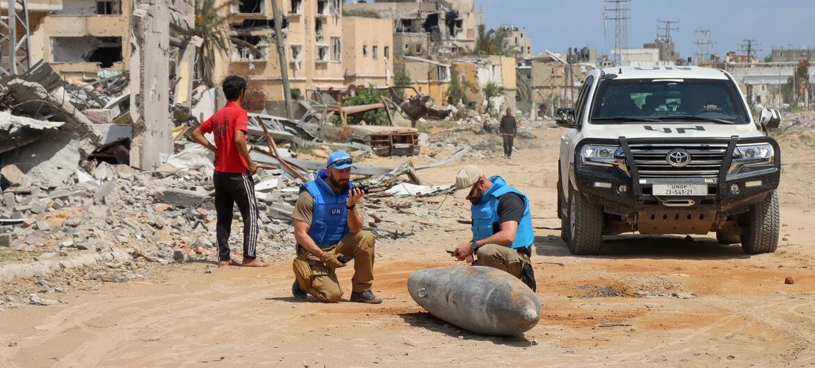 Unexploded munitions left by Israeli forces threaten civilians in Gaza: Aid group