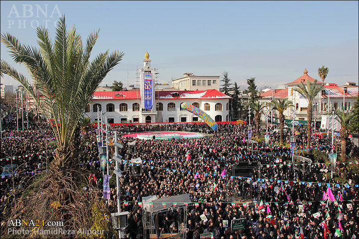 راهپیمایی 22 بهمن در رشت