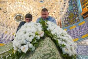 Photos: Holy shrine of Amir Al-Mu'minin decorated with flowers on auspicious birth of Imam Mahdi