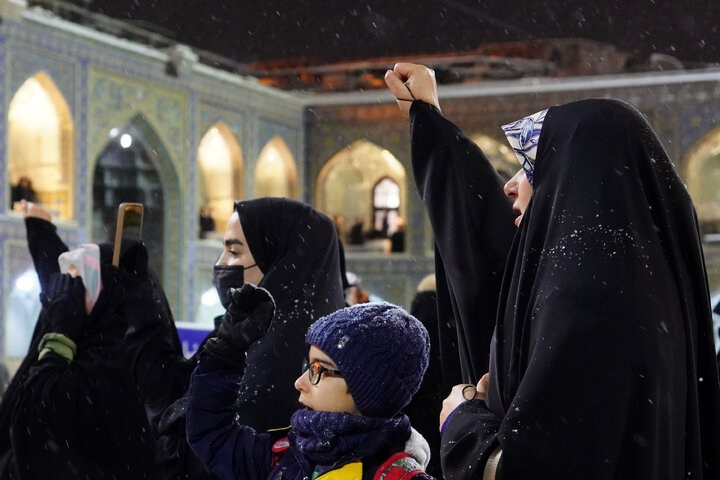 Photos: Chants of Allahu Akbar echoed at Imam Reza shrine