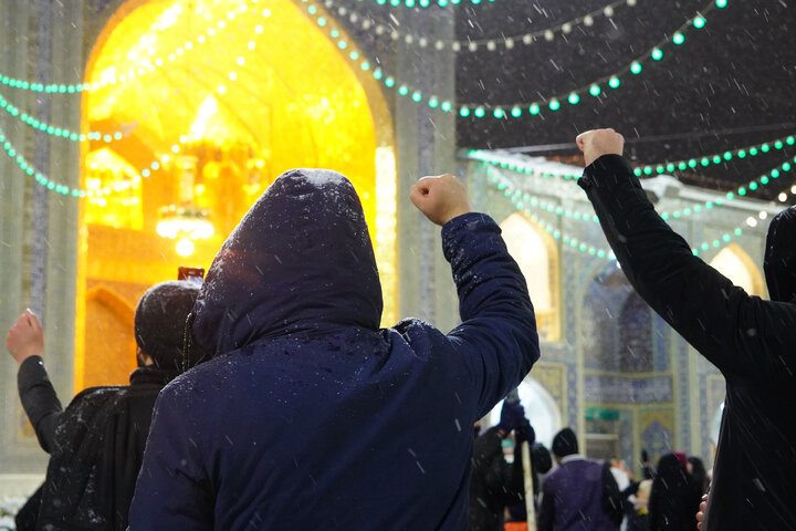 Photos: Chants of Allahu Akbar echoed at Imam Reza shrine