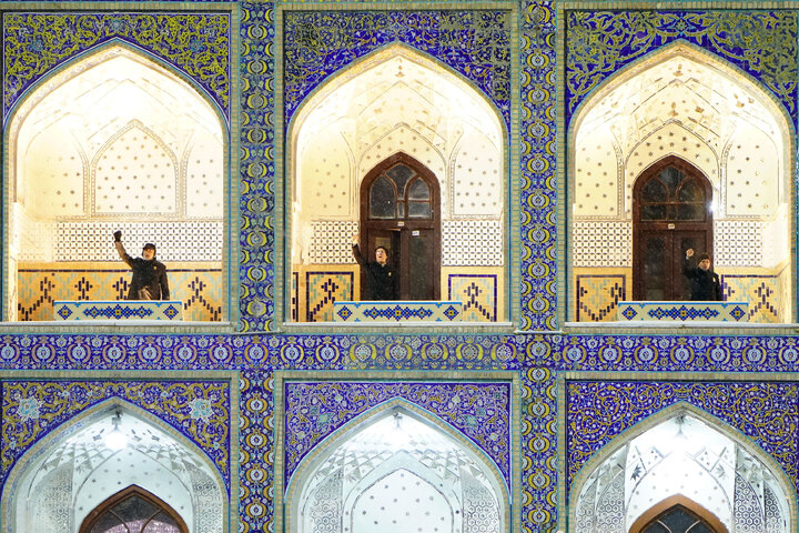 Photos: Chants of Allahu Akbar echoed at Imam Reza shrine