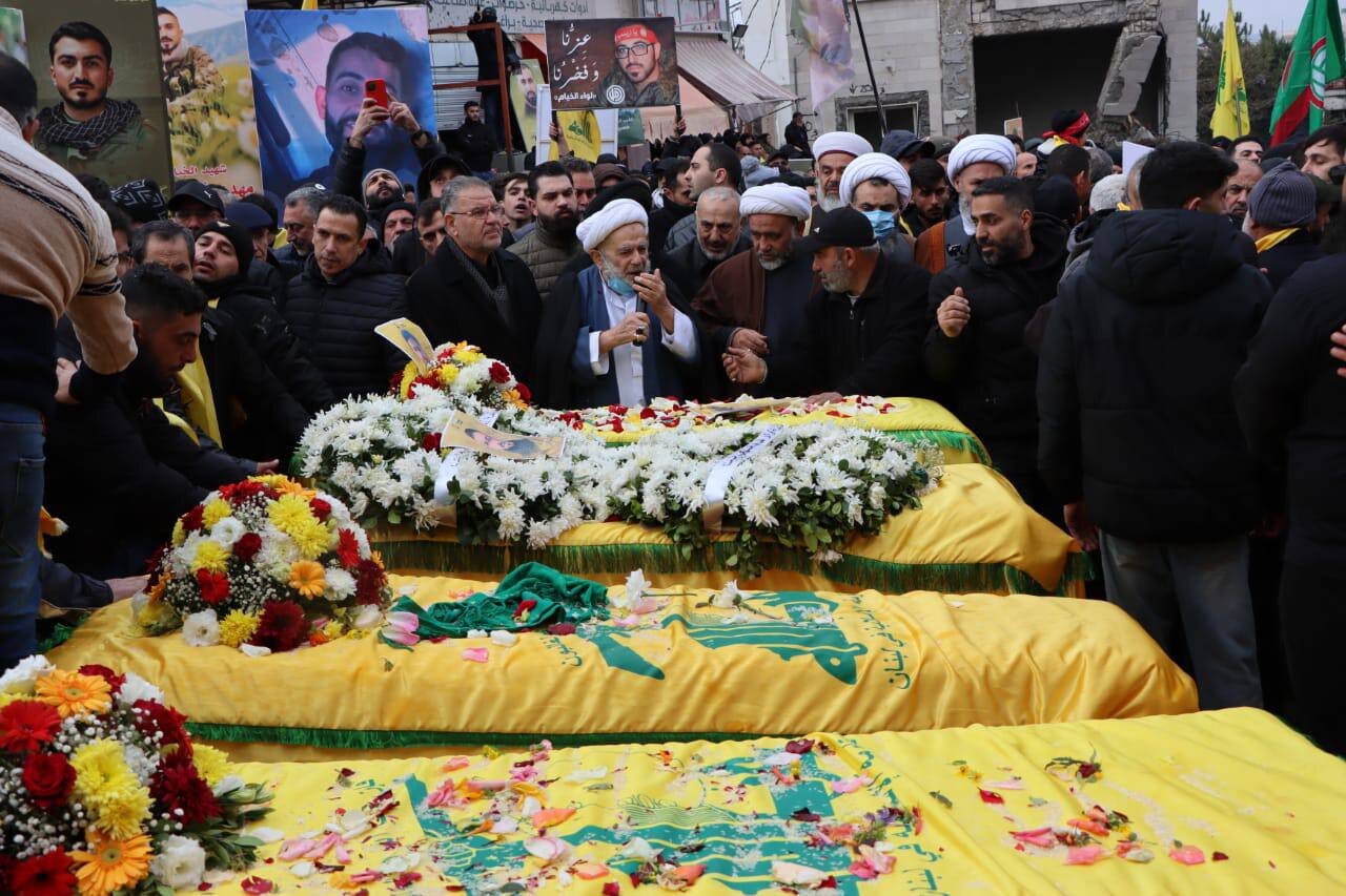 حزب الله وجماهير المقاومة يشيّعون ثلة من الشهداء في مدينة الخيام + صور وفيديو