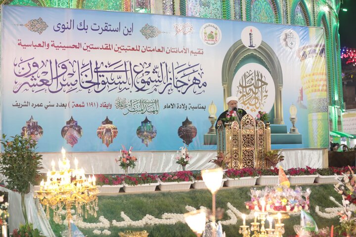 تقرير مصور/ مهرجان الشموع الخامس والعشرون بذكرى ولادة الإمام المهدي المنتظر(عج) في كربلاء