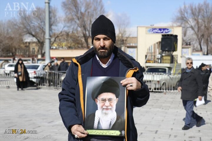 Photos: Public gathering in Tabriz in support of statements of Imam Khamenei