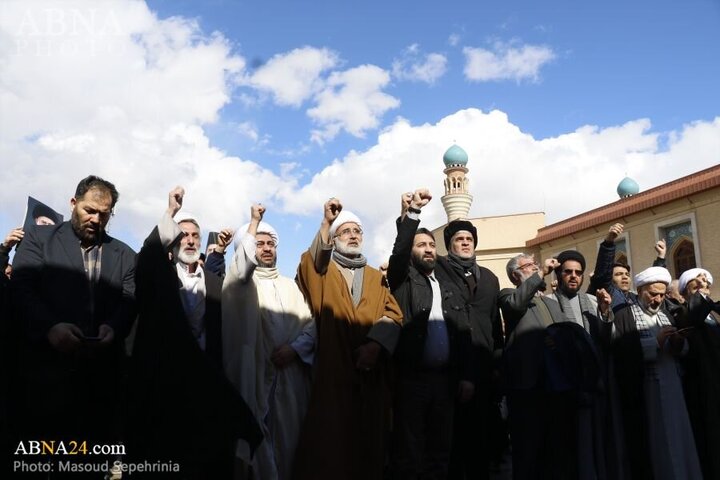 Photos: Public gathering in Tabriz in support of statements of Imam Khamenei