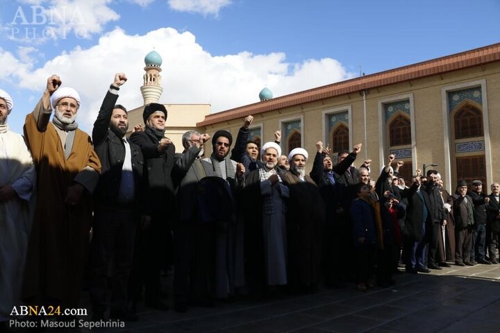 Photos: Public gathering in Tabriz in support of statements of Imam Khamenei