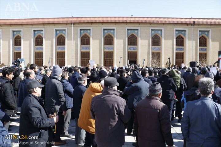 Photos: Public gathering in Tabriz in support of statements of Imam Khamenei