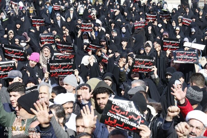 Photos: Public gathering in Tabriz in support of statements of Imam Khamenei