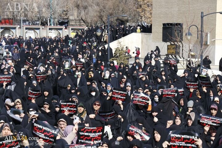 Photos: Public gathering in Tabriz in support of statements of Imam Khamenei