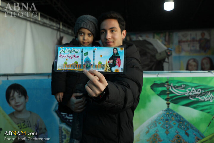 Photos: Qom's Imamzadehs Mawkibs serve pilgrims during Mid-Sha'ban Eid