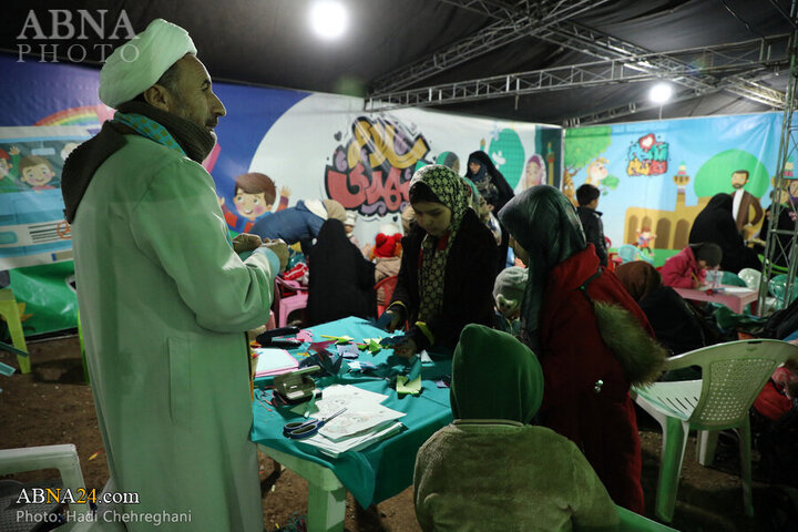 Photos: Qom's Imamzadehs Mawkibs serve pilgrims during Mid-Sha'ban Eid