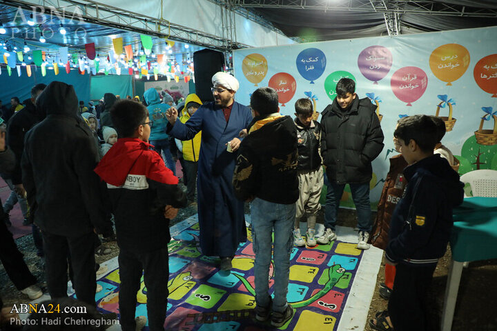 Photos: Qom's Imamzadehs Mawkibs serve pilgrims during Mid-Sha'ban Eid