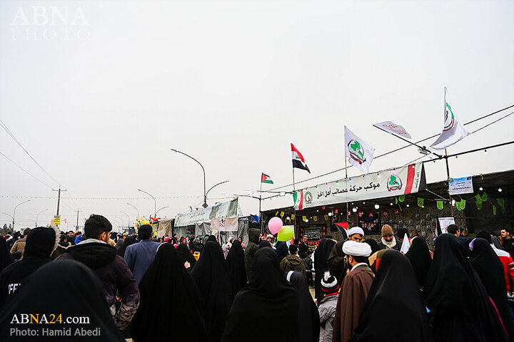 Photos: Mawkibs serve pilgrims in walking route toward Jamkaran Mosque on Mid-Shaban