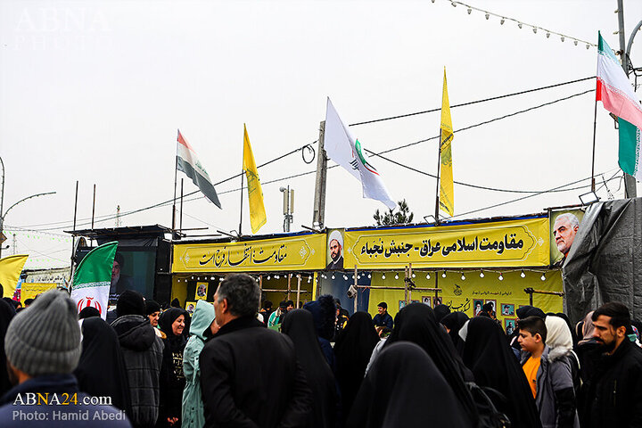 Photos: Mawkibs serve pilgrims in walking route toward Jamkaran Mosque on Mid-Shaban