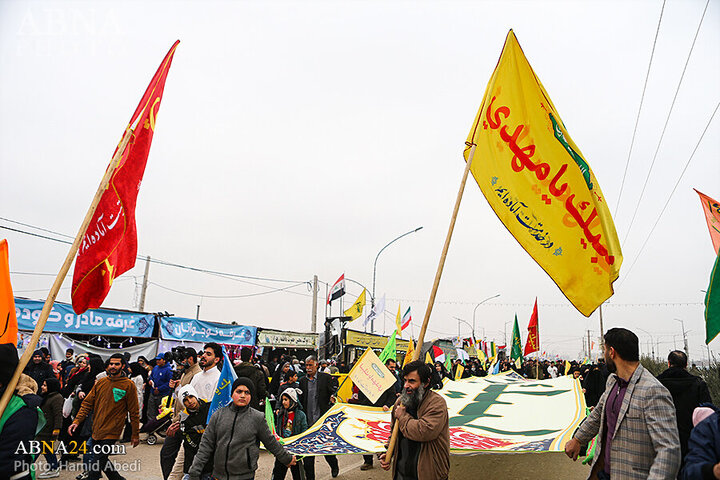 Photos: Mawkibs serve pilgrims in walking route toward Jamkaran Mosque on Mid-Shaban