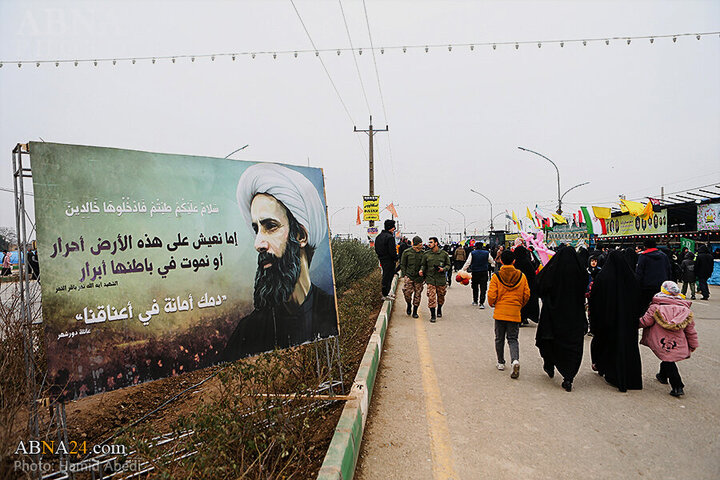 Photos: Mawkibs serve pilgrims in walking route toward Jamkaran Mosque on Mid-Shaban