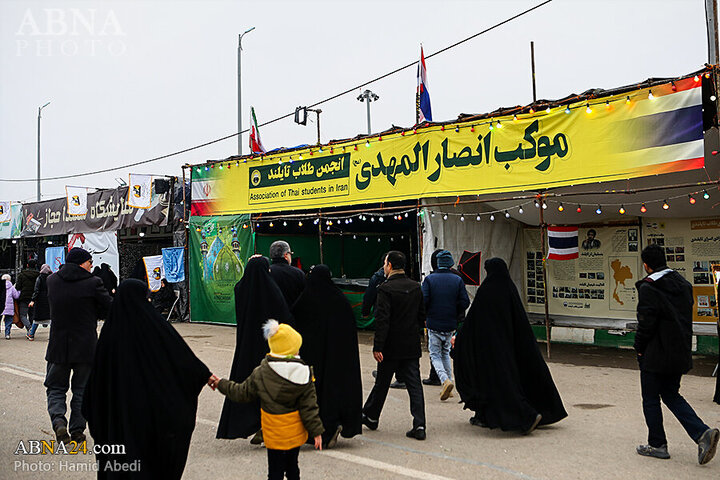 Photos: Mawkibs serve pilgrims in walking route toward Jamkaran Mosque on Mid-Shaban