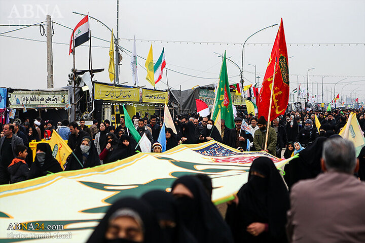 Photos: Mawkibs serve pilgrims in walking route toward Jamkaran Mosque on Mid-Shaban